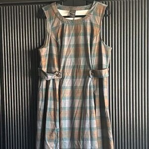 Torrid Teal and Brown Patterned Garment